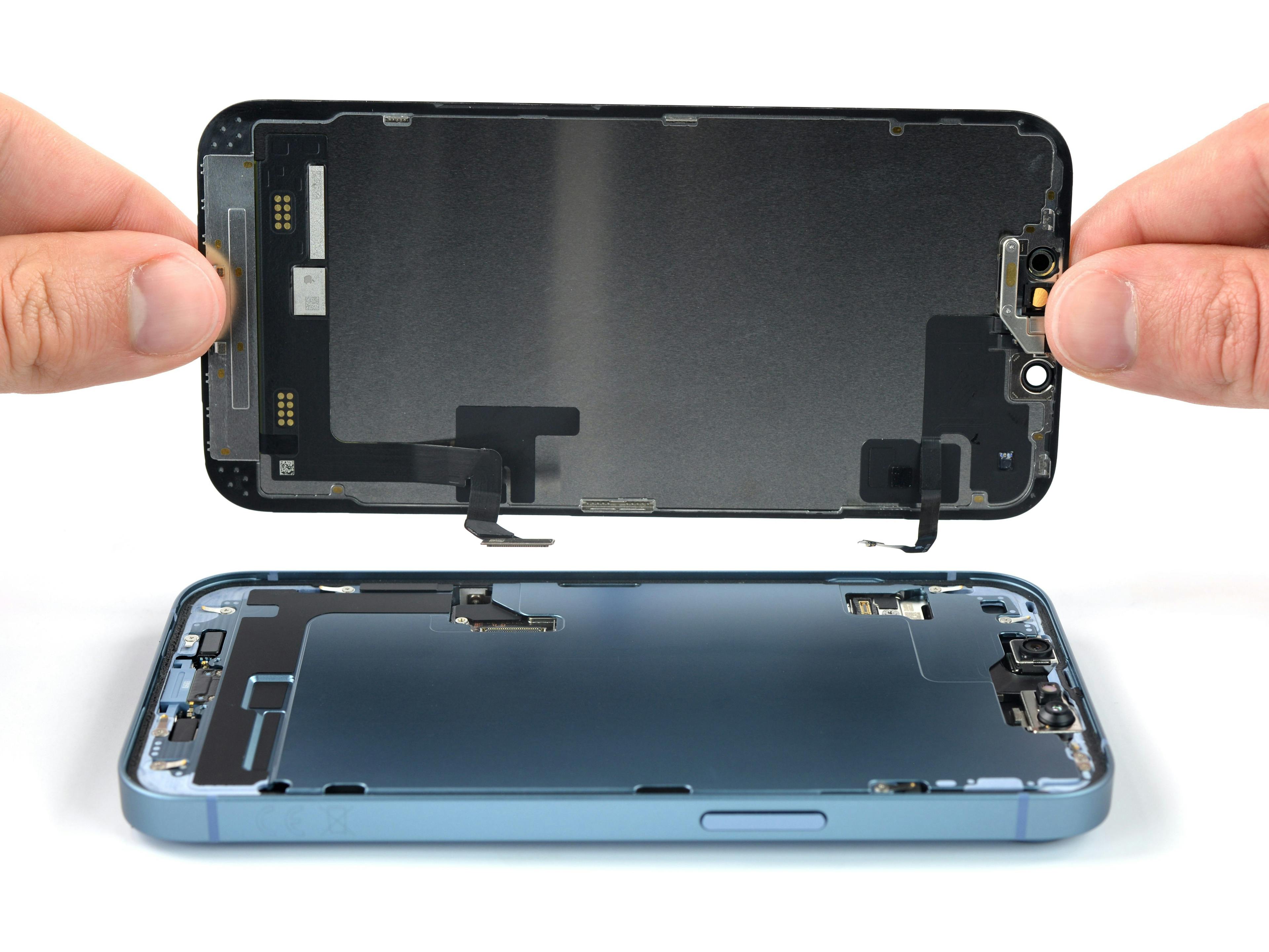 Image of an iPhone display assembly.