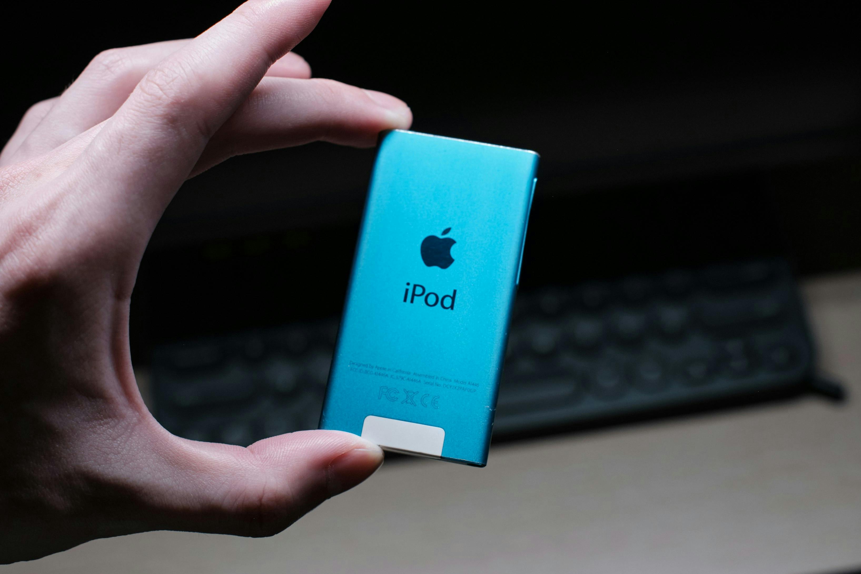 Blue iPod Nano.