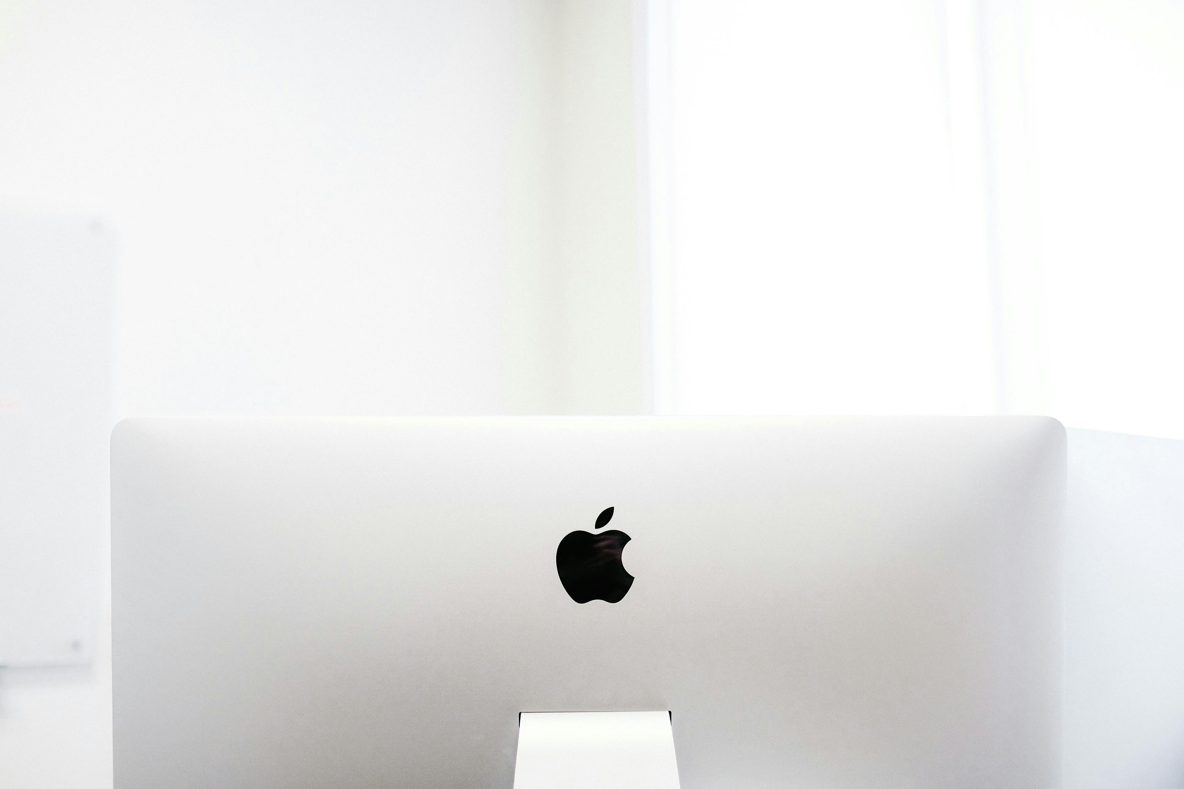 Rear of an iMac.